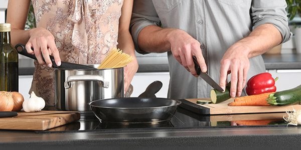 Couple Cooking