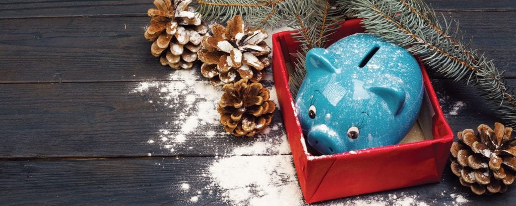 piggy bank in gift box